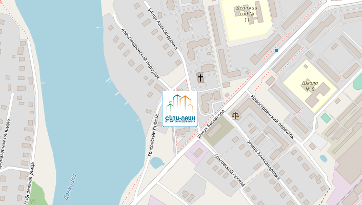 Карта расположения офиса